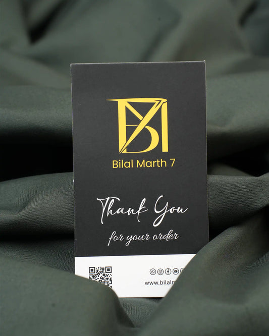 Supreme Wash & Wear by BM7 (Deep Olive Black) Bilal Marth 7