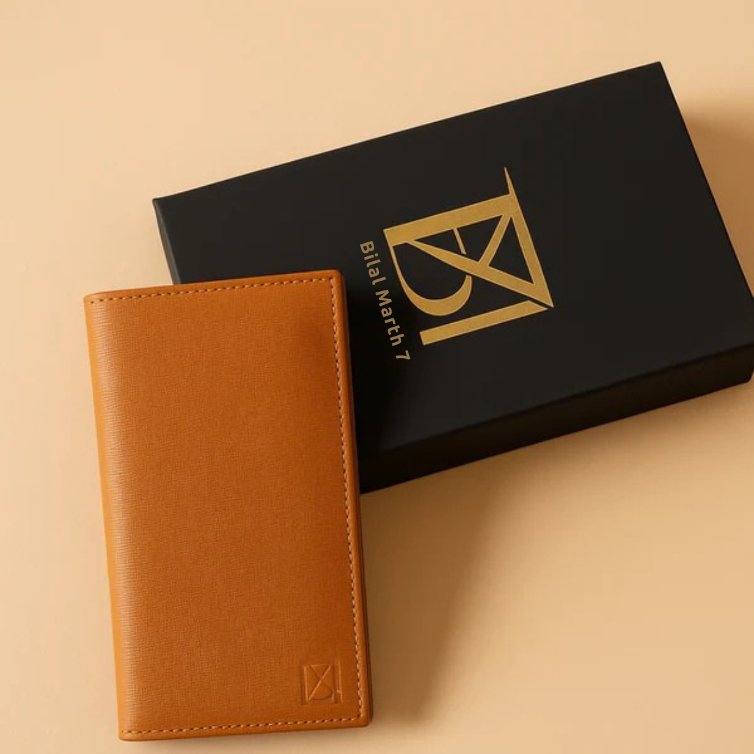 Matter Brown Leather Long Size Wallet for Men by BM7