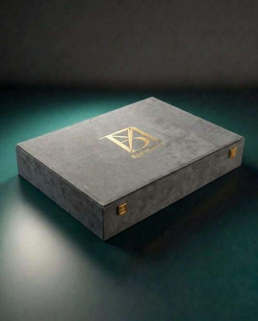 Luxury Gift Box By BM7 (light Pearl Grey) Bilal Marth 7