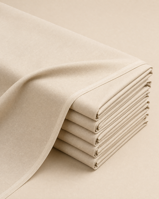 Cream Beige Cotton by BM7 Bilal Marth 7