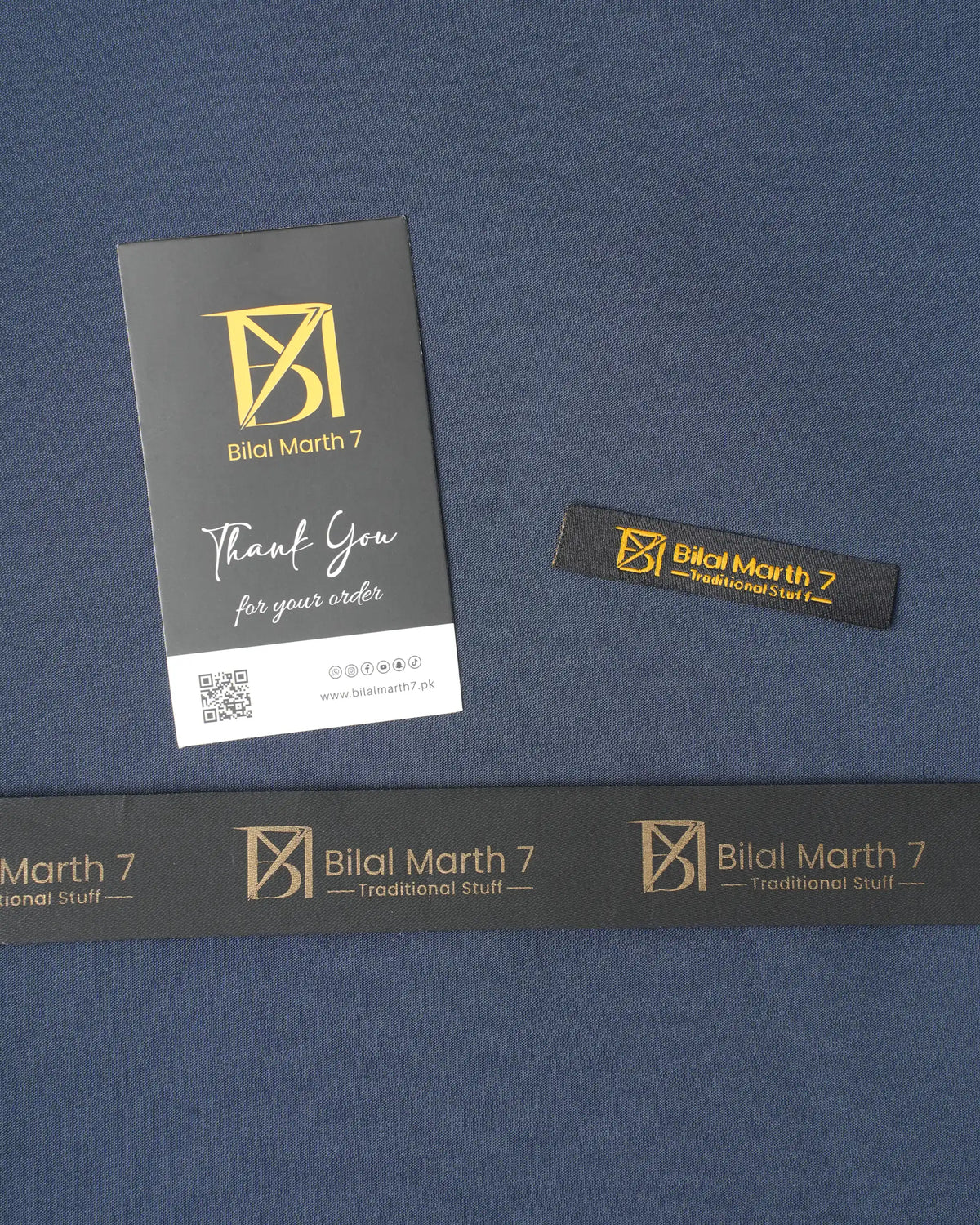 Silk Cotton (Navy Blue) Bilal Marth 7