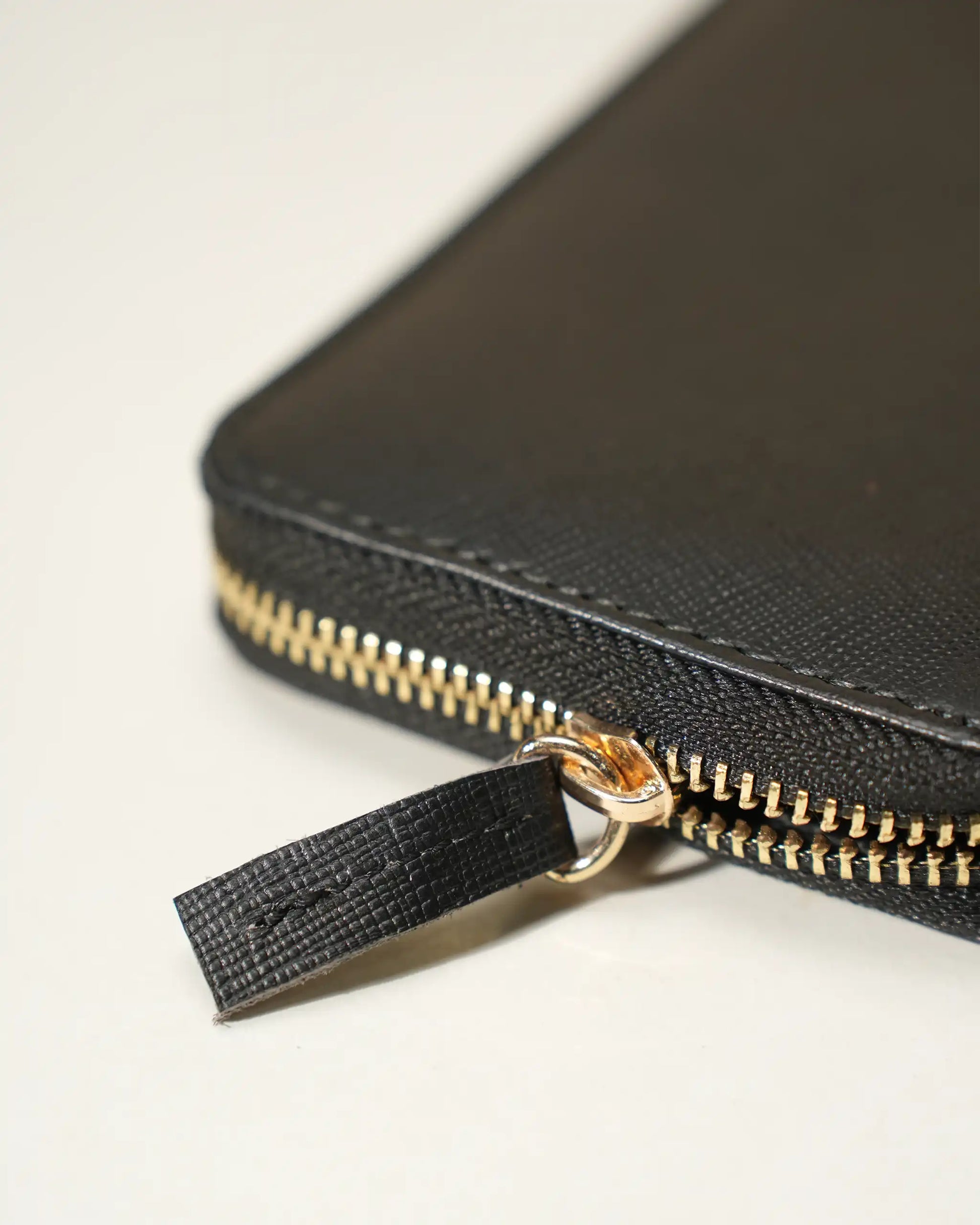 Premium Long Zip Leather Wallet – Classic Black by BM7 Bilal Marth 7