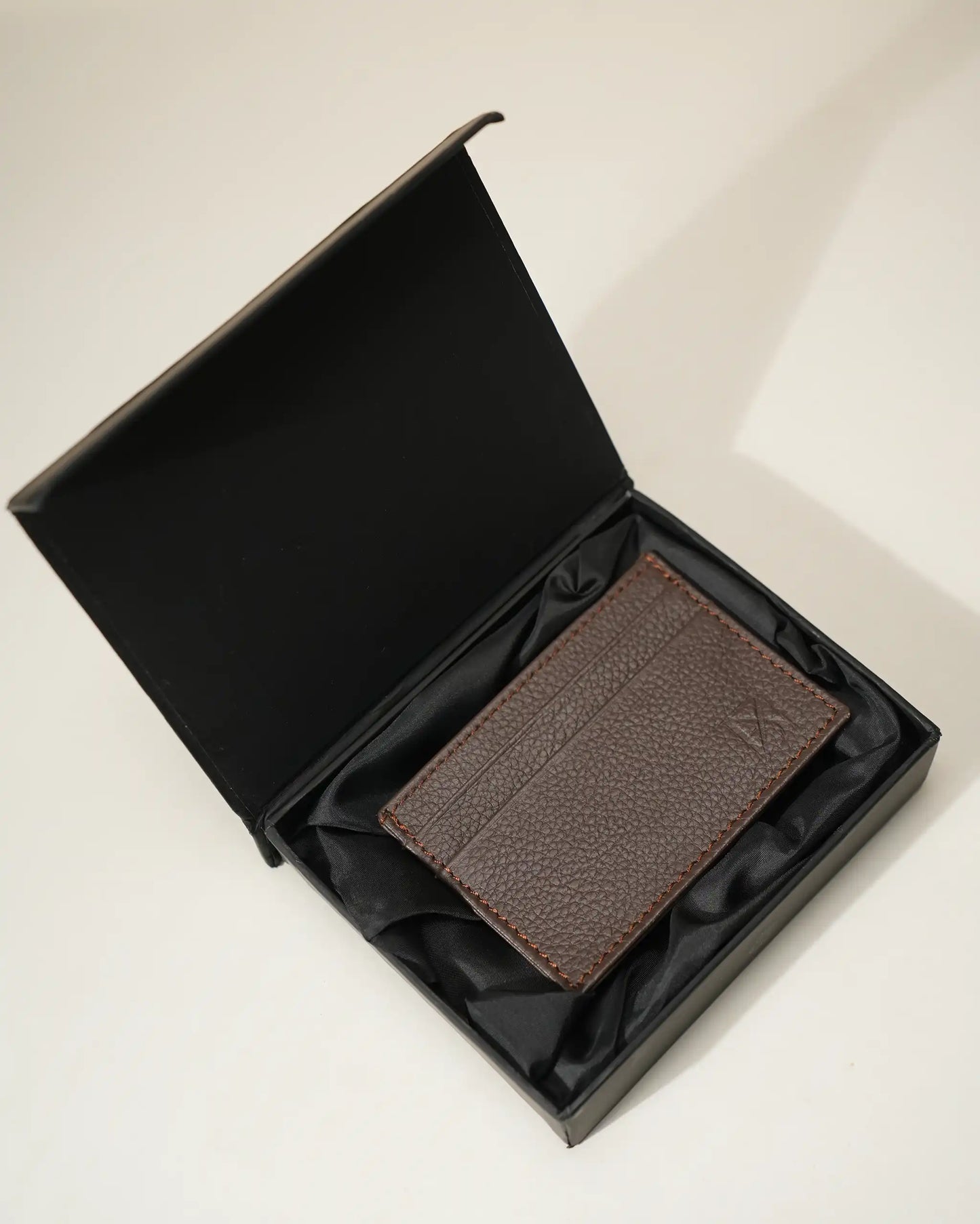 Walnut Premium Dark Brown Leather Card Holder Bilal Marth 7