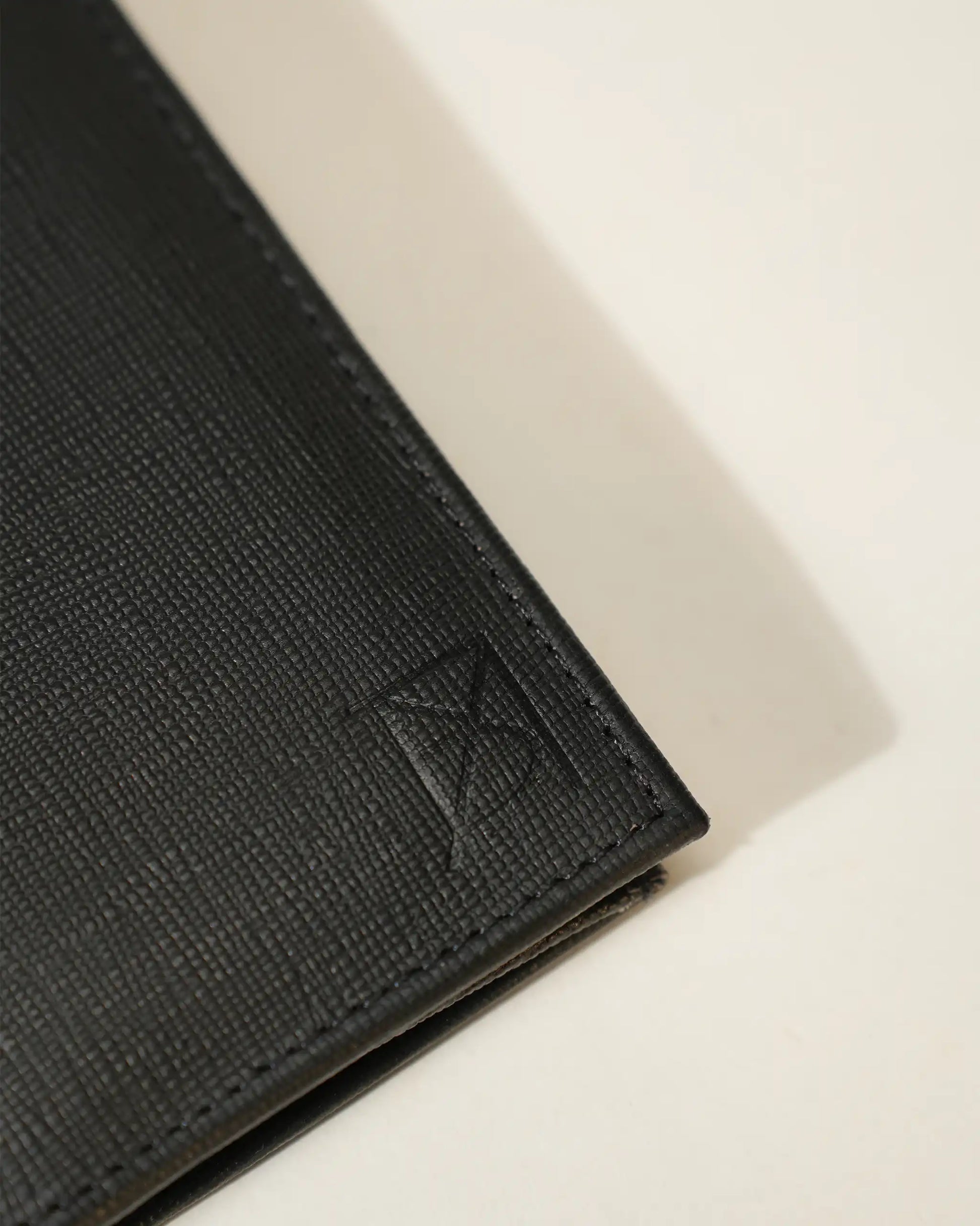 Matter Black Leather Long Size Wallet for Men by BM7 Bilal Marth 7