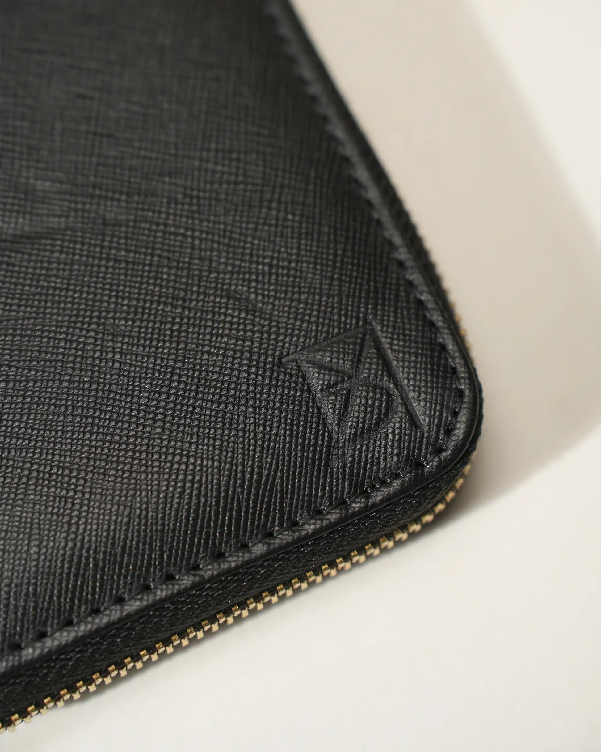 Premium Long Zip Leather Wallet – Classic Black by BM7 Bilal Marth 7