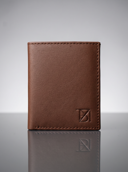 BM Saddle Premium Brown Leather Bifold Wallet