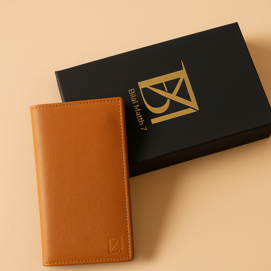 Matter   Brown   Leather   Long   Size   Wallet   for   Men   by   BM7