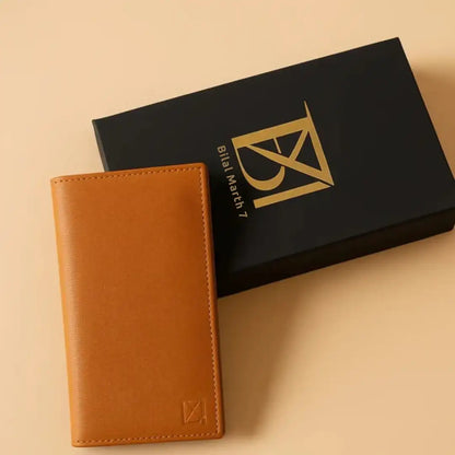 Luxury Brown Leather Wallet for Men by BM7