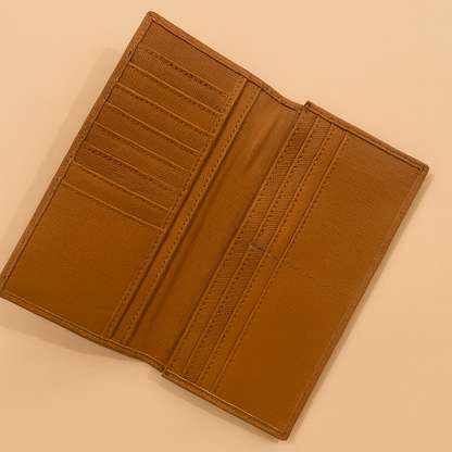 Matter   Brown   Leather   Long   Size   Wallet   for   Men   by   BM7