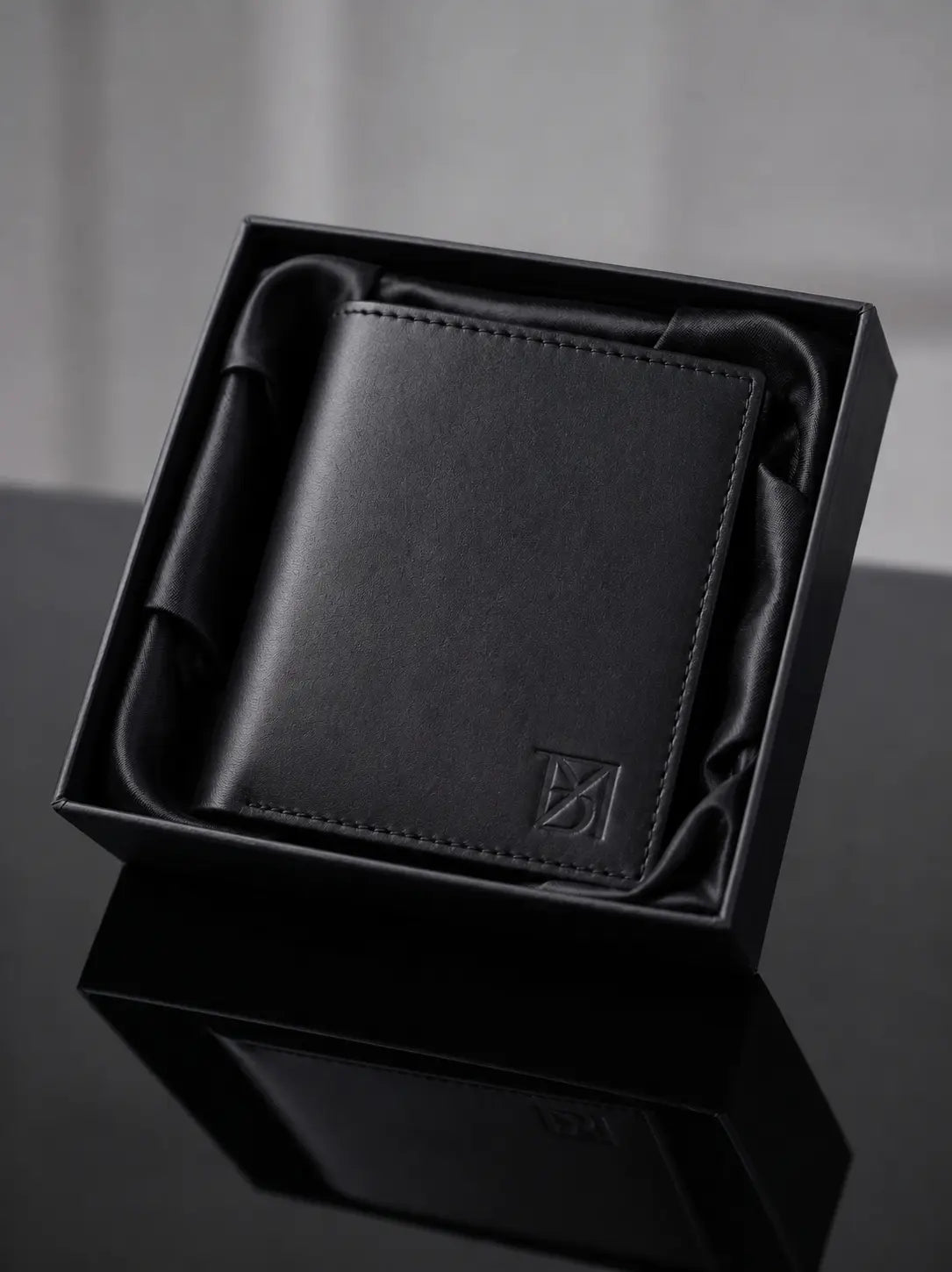 BM Obsidian Premium Black Leather Bifold Wallet - Bilal Marth 7