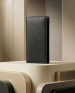 Matter Black Leather Long Size Wallet for Men by BM7