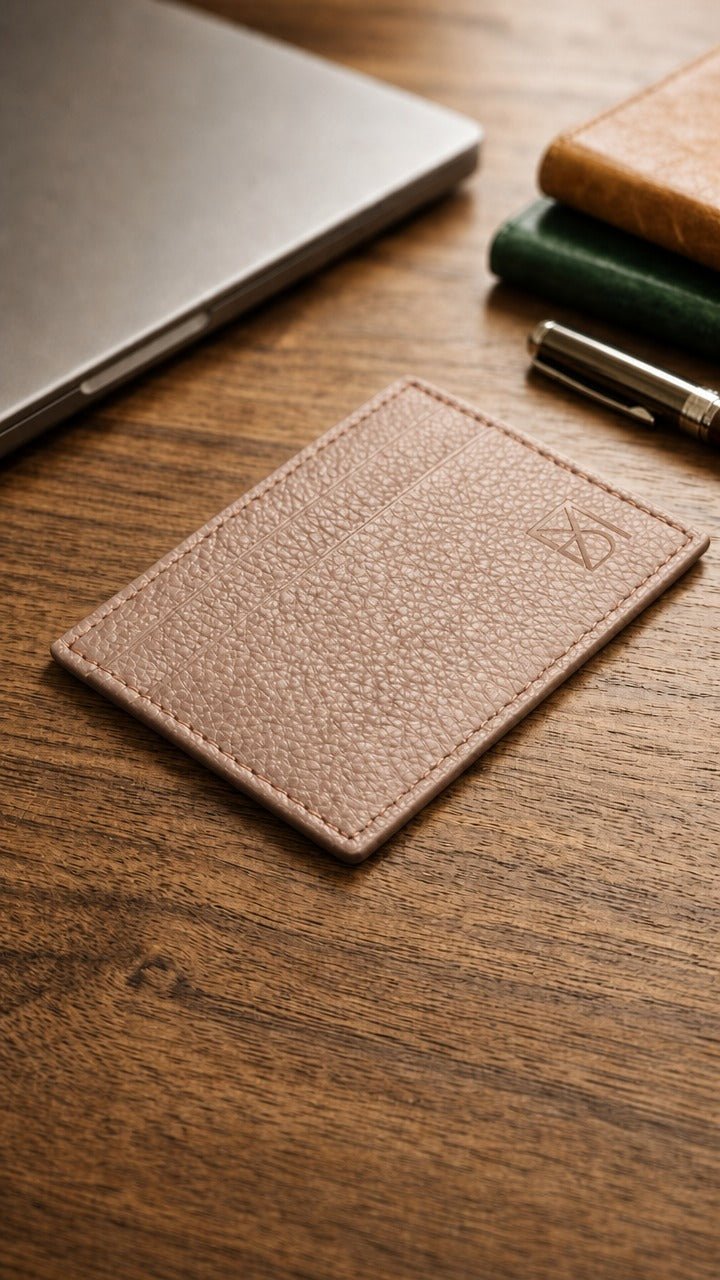 Walnut Premium Dark Brown Leather Card Holder Bilal Marth 7