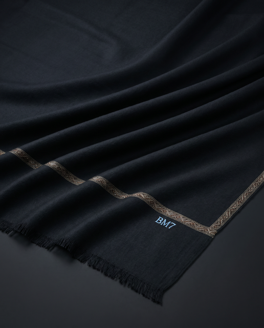 Traditional White Shawl for Men – Premium Winter Wool Shawl Bilal Marth 7
