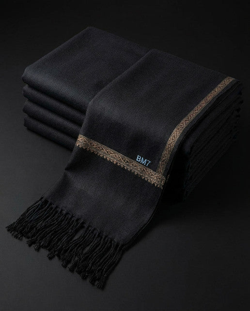 Traditional White Shawl for Men – Premium Winter Wool Shawl Bilal Marth 7