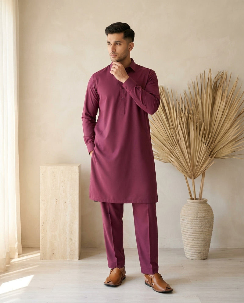Platinum Cotton by BM7 (Dark Respberry)