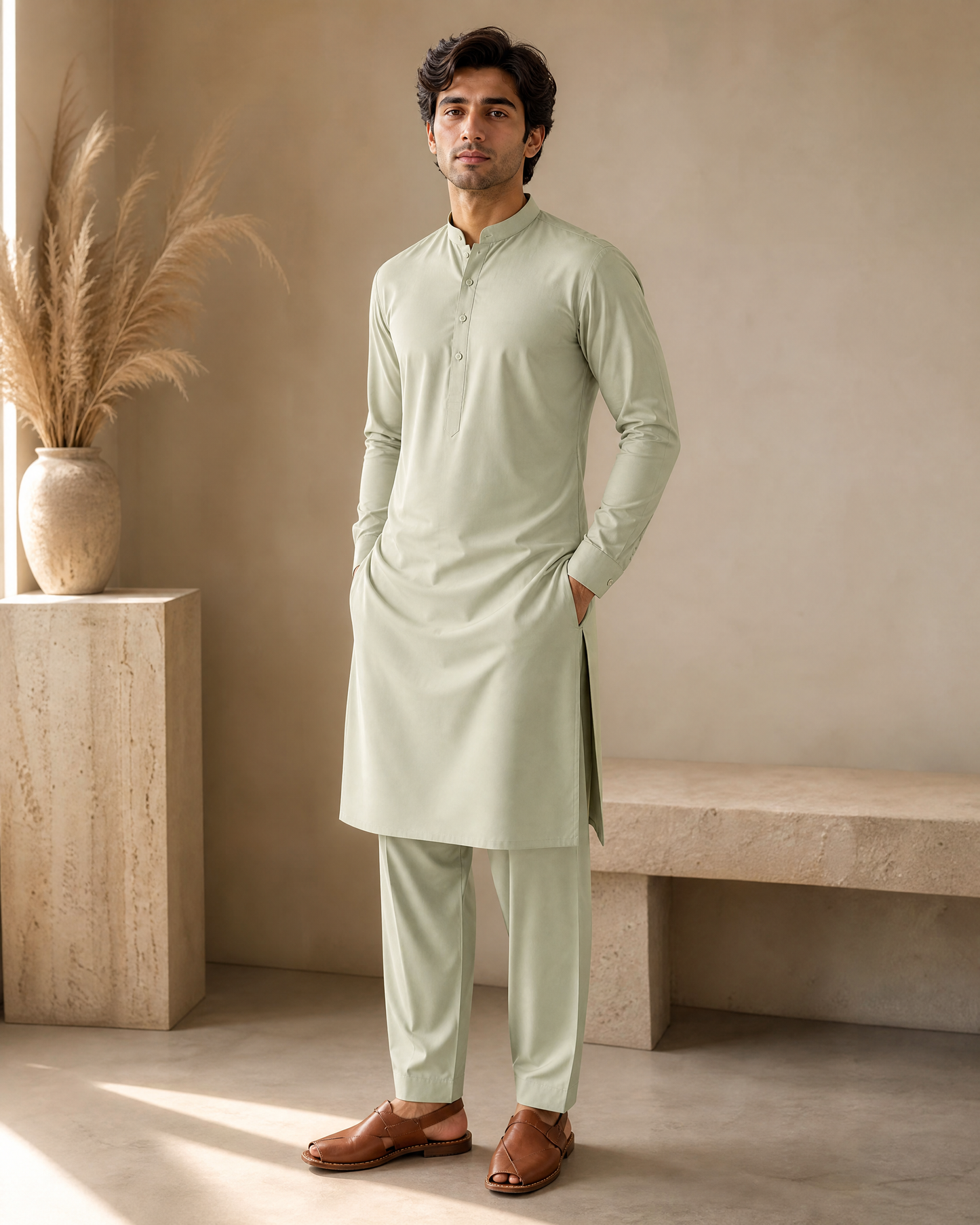 Sea Green Desire Wash & Wear Bilal Marth 7