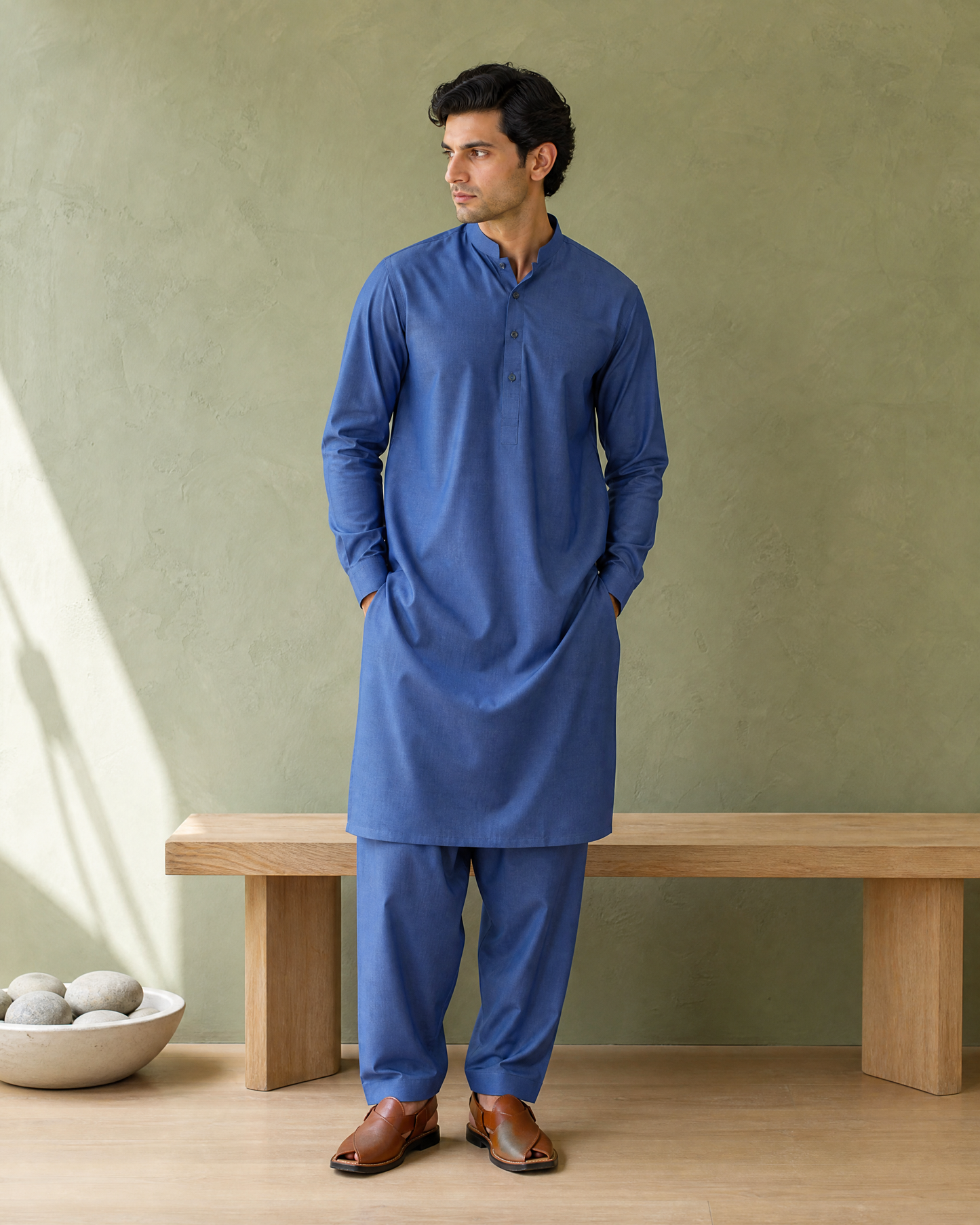 Blue Mint Cotton by BM7 (Royal Blue) Bilal Marth 7