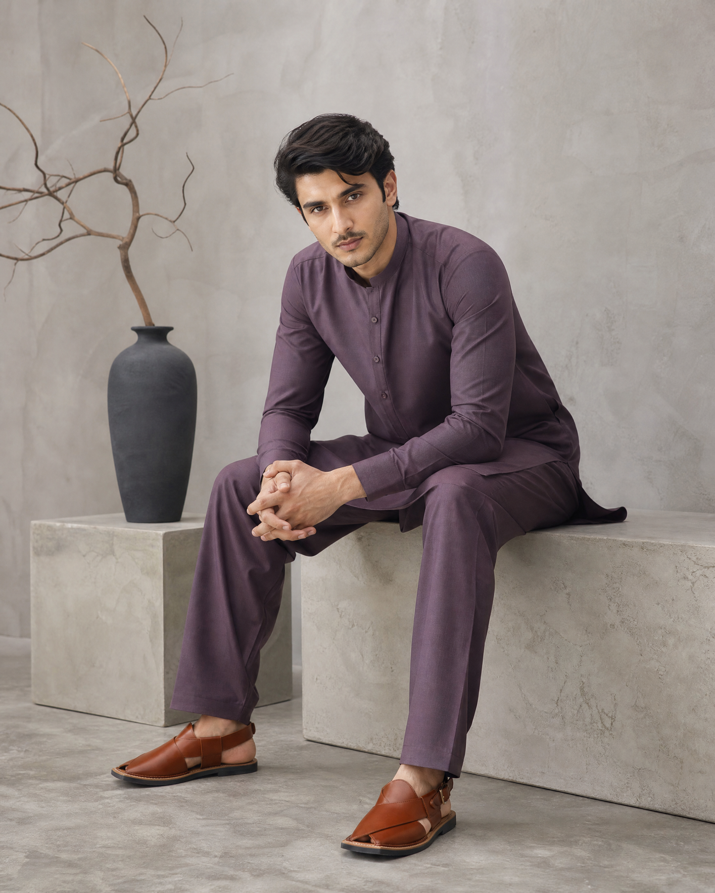 Divine Wash & Wear by BM7 (Grayish Red) Bilal Marth 7