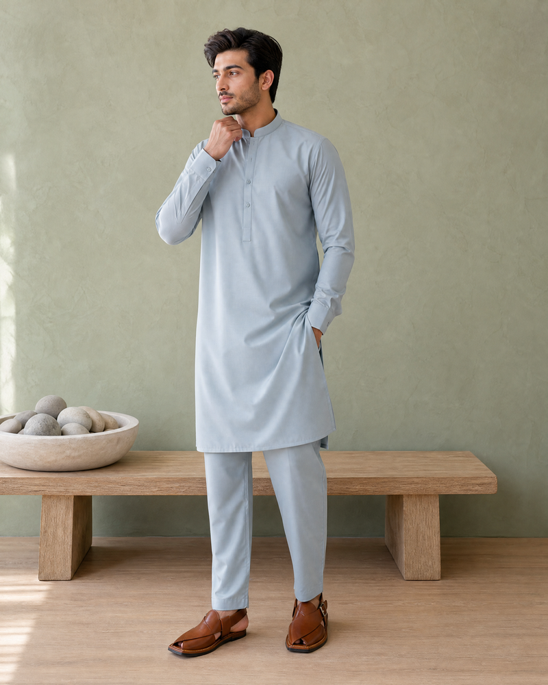 Blue Mint Cotton by BM7 (Sky blue)