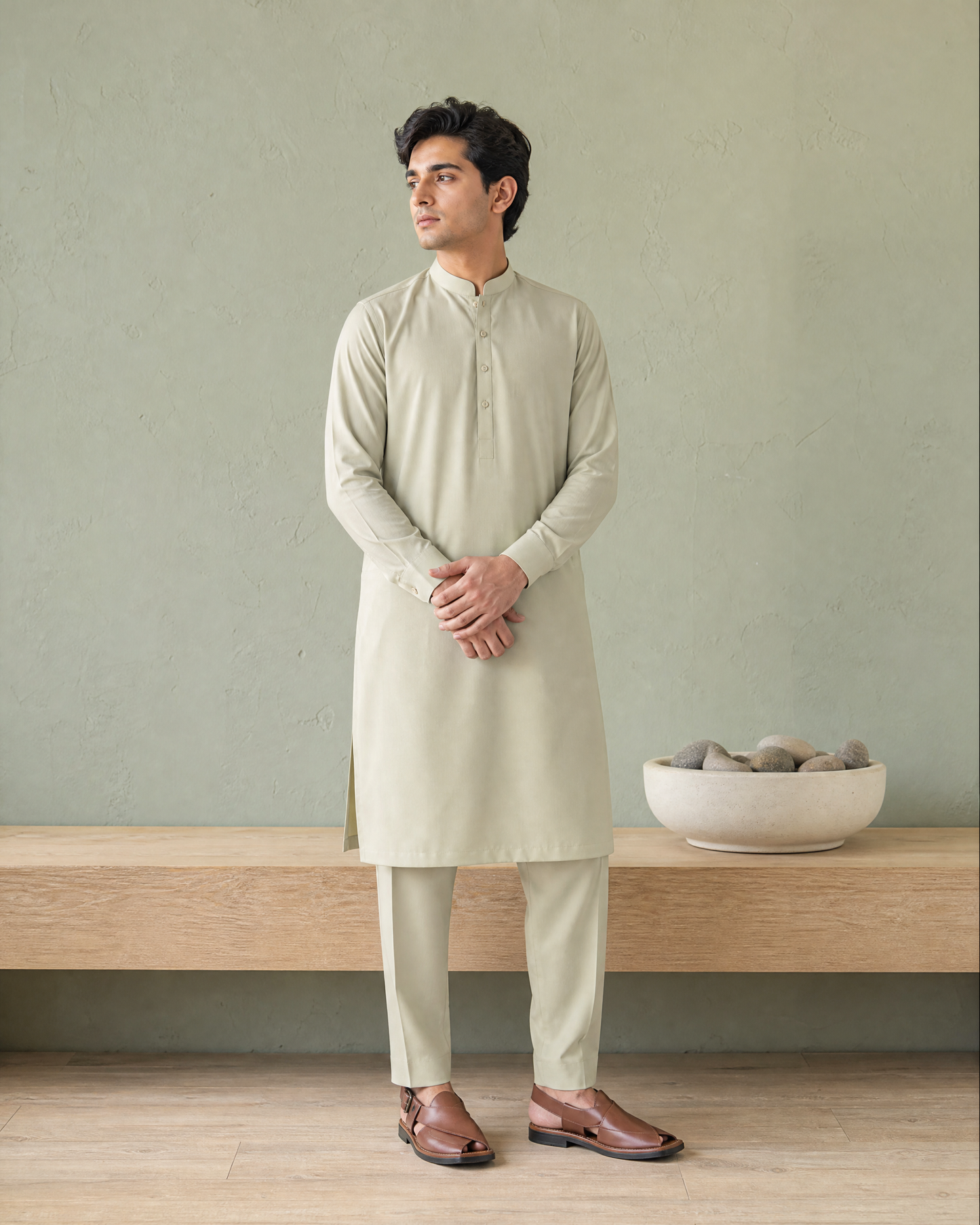 Blue Mint Cotton by BM7 (Light Sage Green) Bilal Marth 7