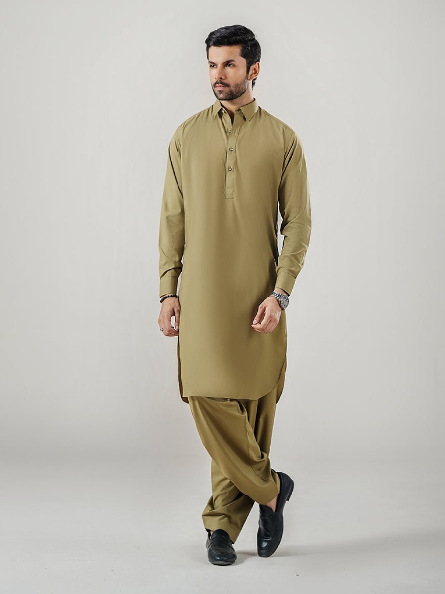 Olive Green Divine Wash & Wear - Bilal Marth 7