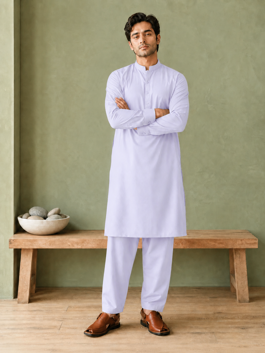 Platinum Cotton by BM7 (Sky Blue) Bilal Marth 7